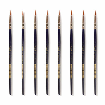 Maped Artist Paint Round Brushes Size 3 Set of 8 - Synthetic Detail Brushes