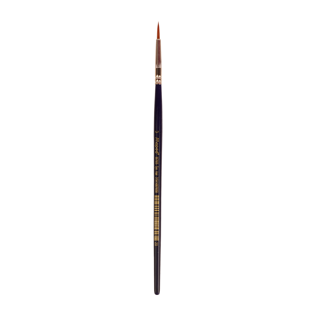 Maped Artist Paint Round Brushes Size 3 Set of 8 - Synthetic Detail Brushes