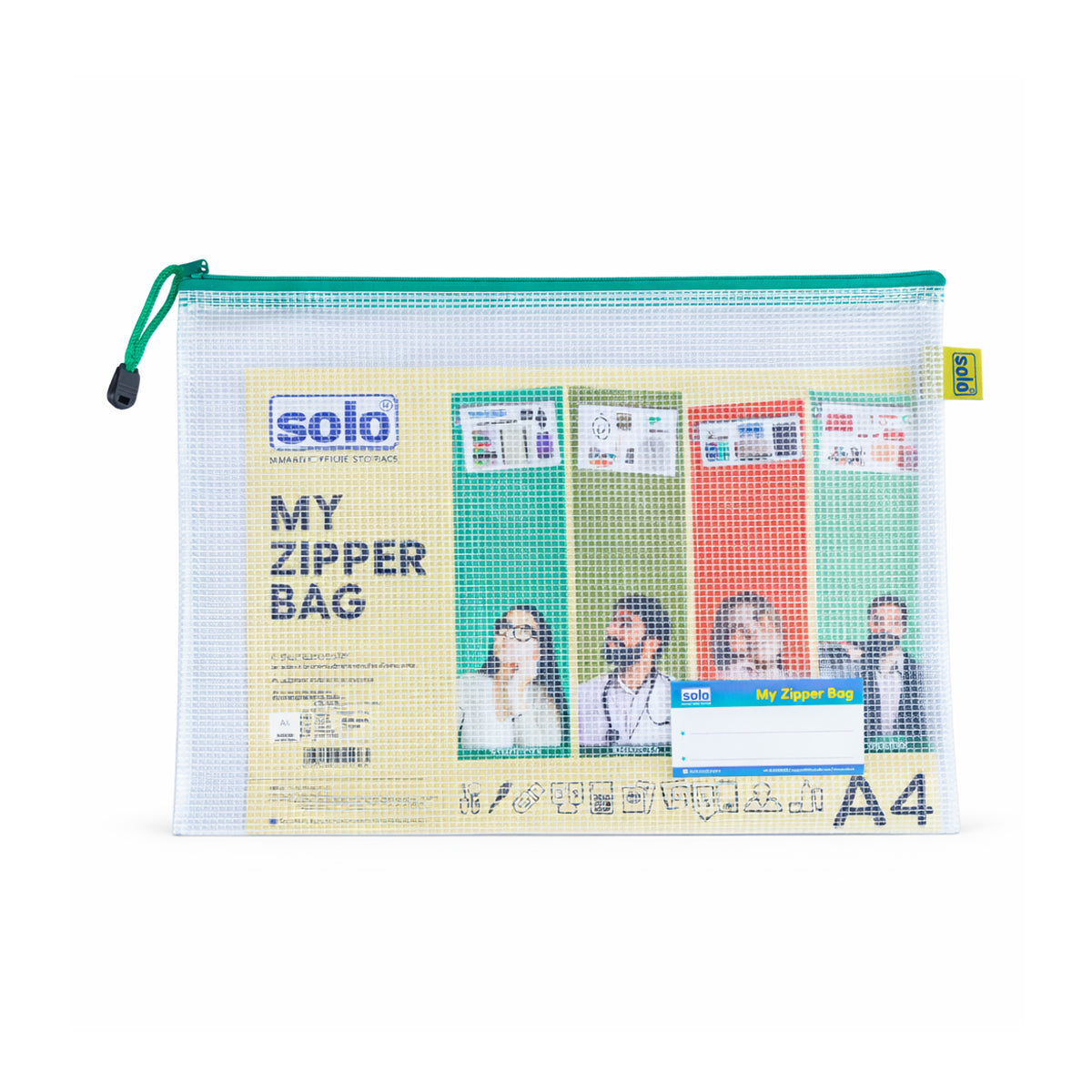 Solo MFA41 Red My Zipper Bag – Stylish & Durable School/Office Bag