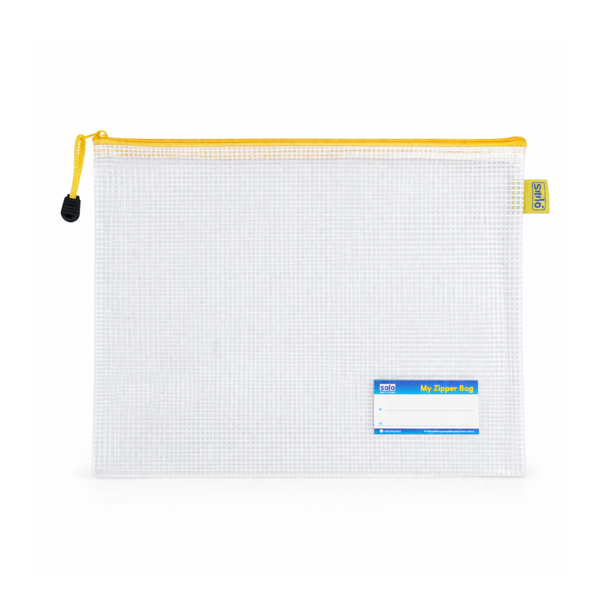 Solo MFA41 Yellow My Zipper Bag – Stylish & Durable School/Office Bag