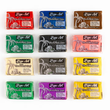 Artline Love-Art Child Safe 24 Modelling Clay - 12 Vibrant Shades Non-Hardening