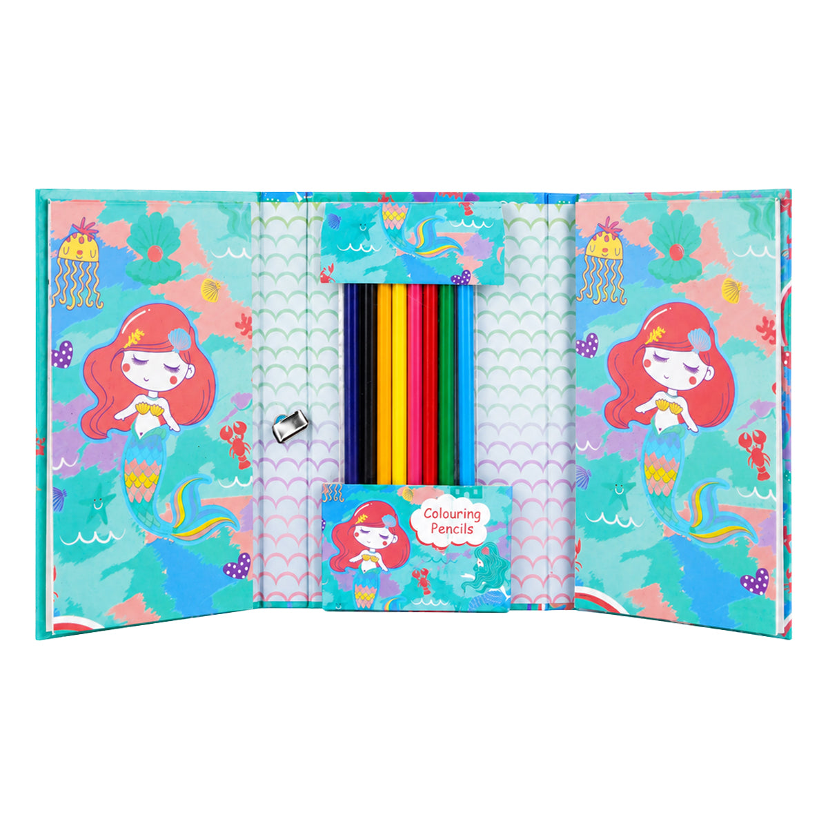 Arav Mermaid Colouring Book Set