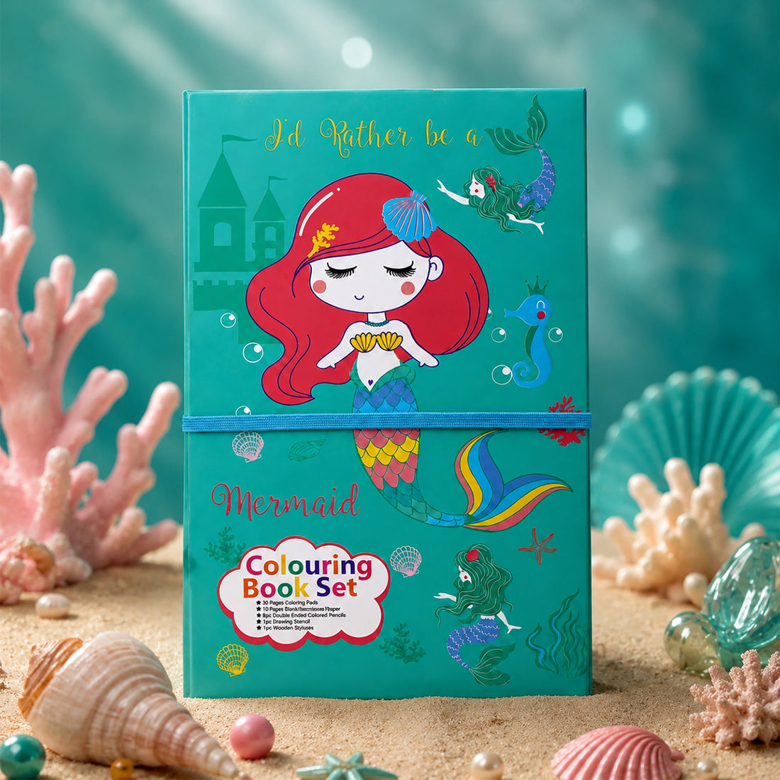 Arav Mermaid Colouring Book Set
