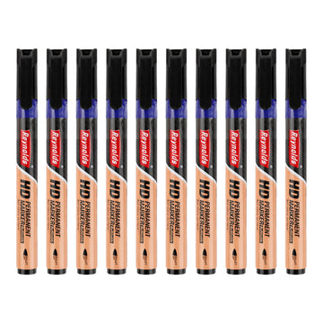 Reynolds HD Permanent Marker Blue - 10 Pack, Bullet Tip