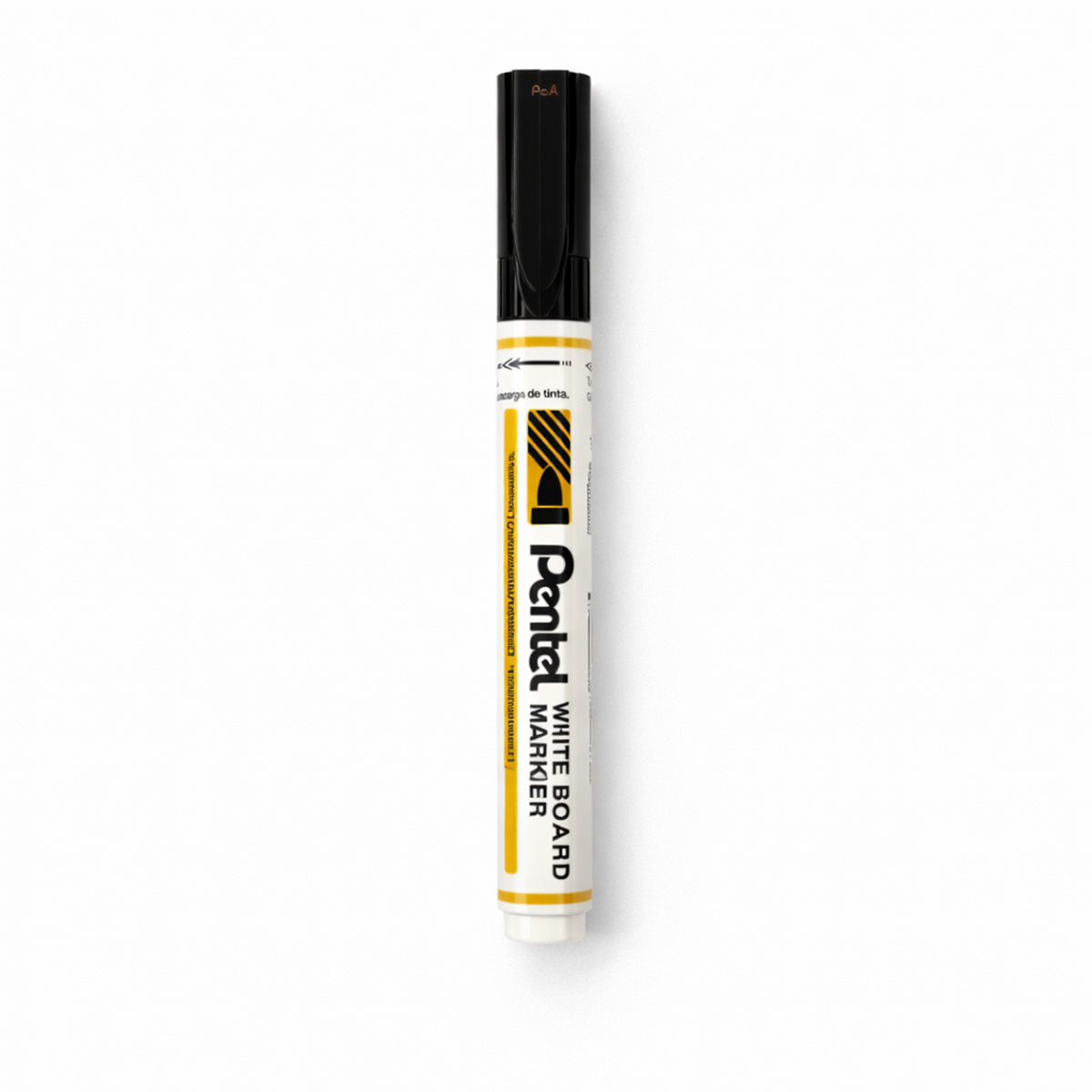 Pentel MW45 Whiteboard Marker Set - Black, 5 Pack Medium Bullet Tip
