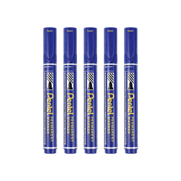 Pentel N450 X-tra Large Permanent Marker Blue - 10 Pack Bullet Tip