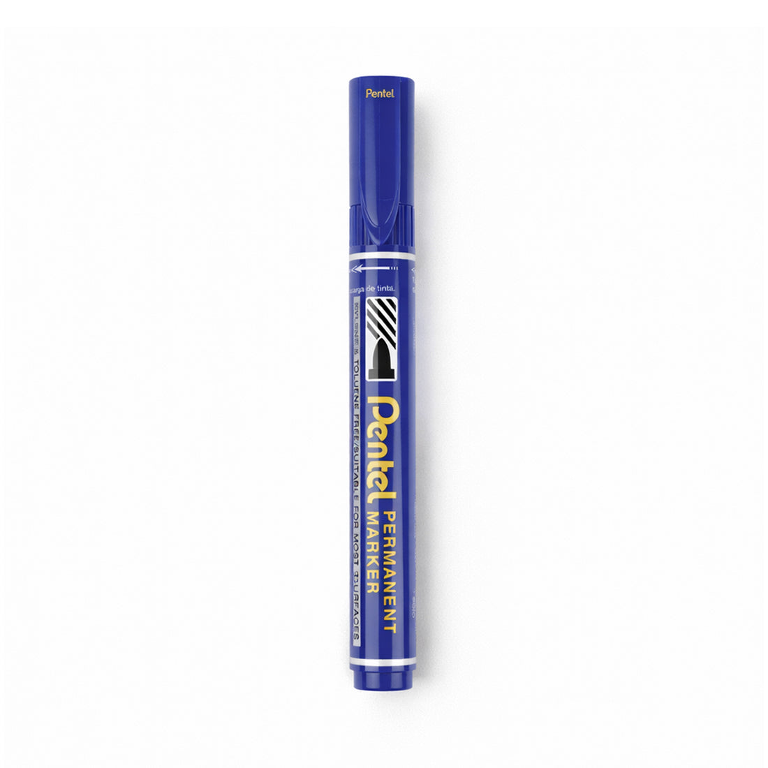 Pentel N450 X-tra Large Permanent Marker Blue - 10 Pack Bullet Tip