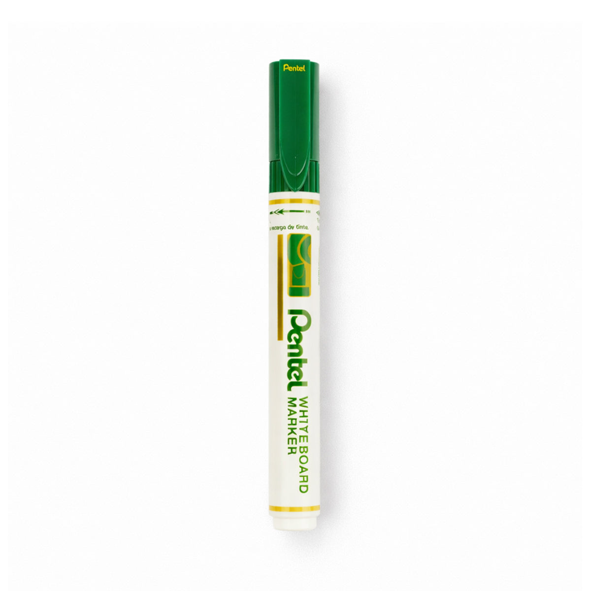 Pentel MW46 Whiteboard Marker Set - Green, 10 Pack Medium Bullet Tip