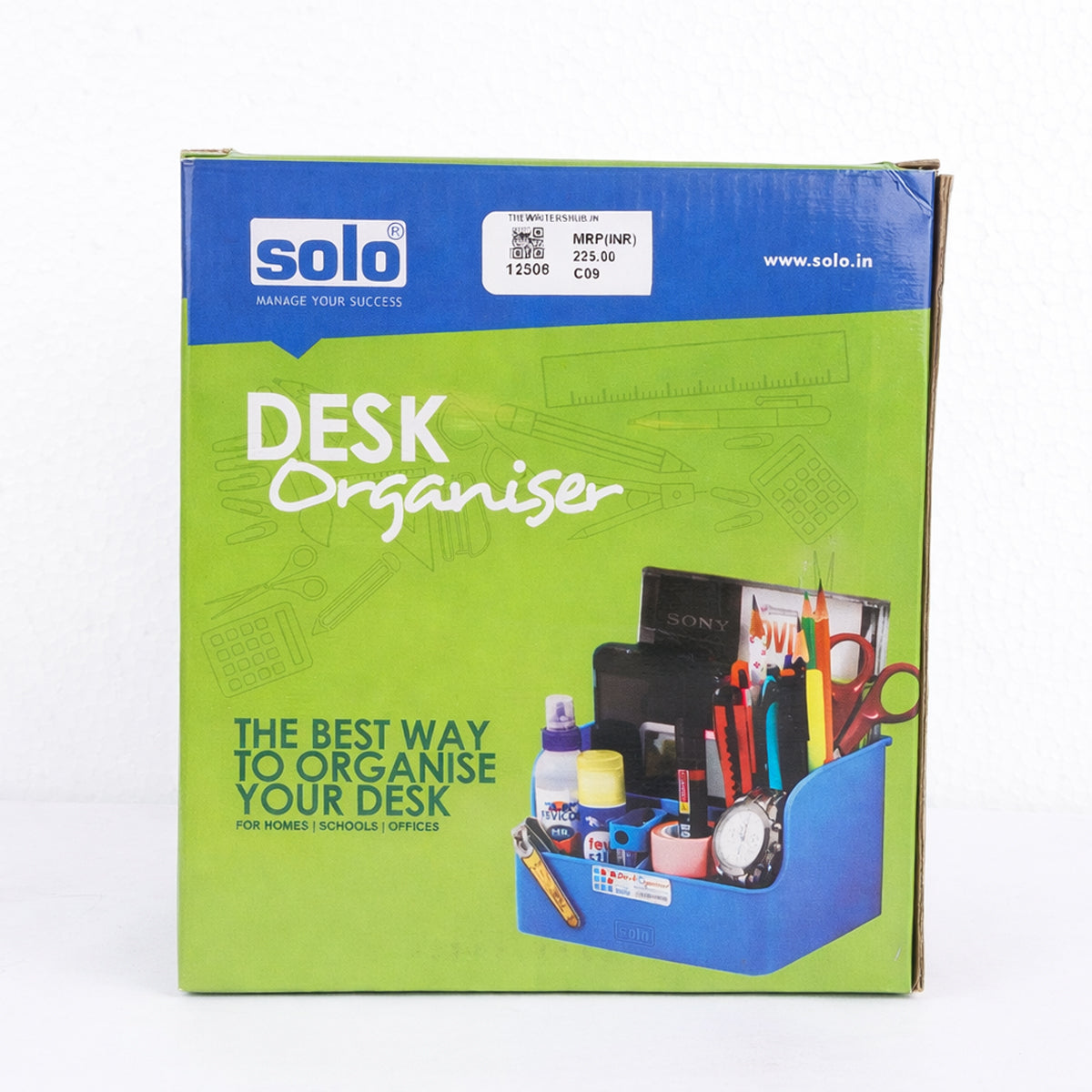 Solo Desk Organiser – Multi‑Utility Stationery Holder for Home, School & Office