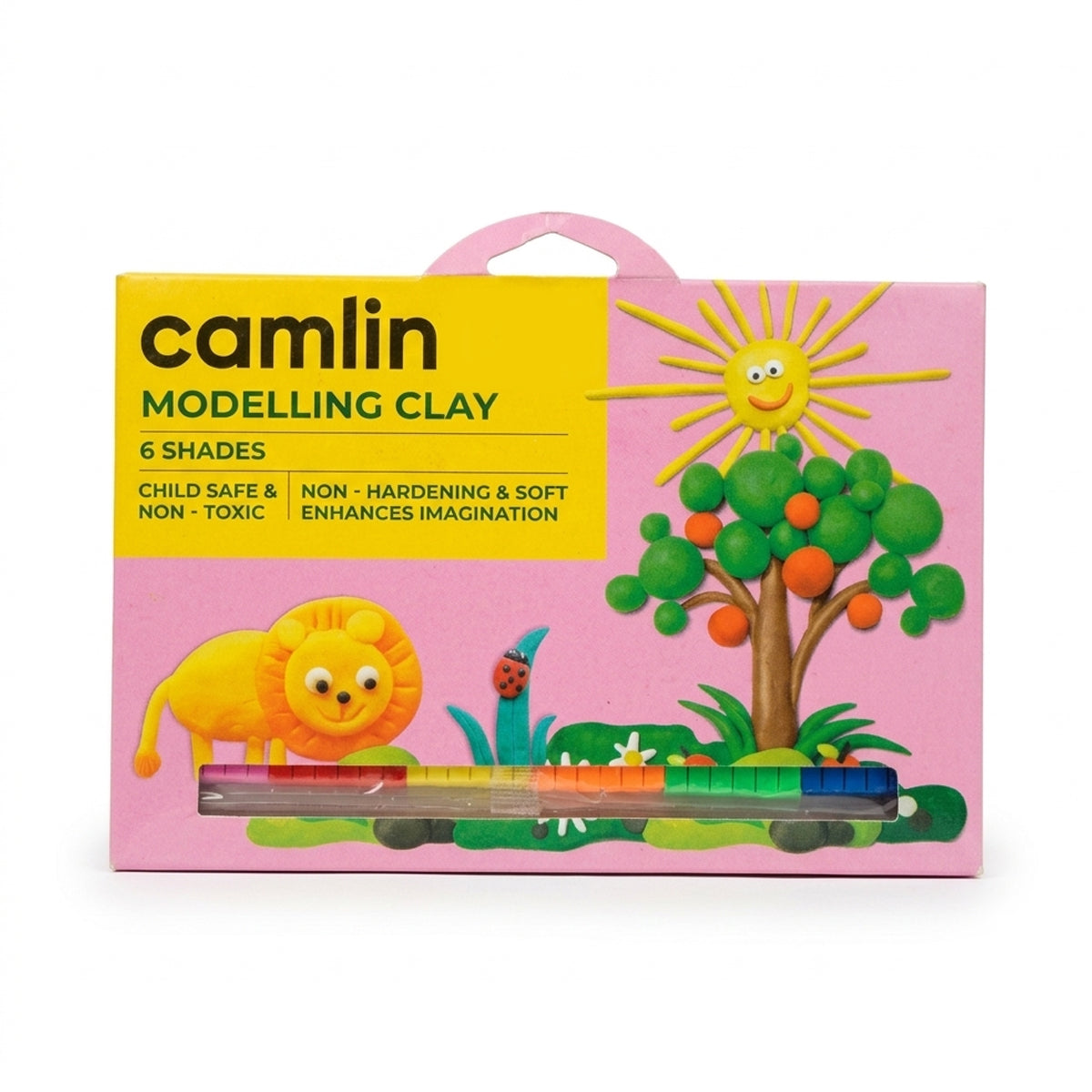 Camlin Modelling Clay 6 Shades – Soft Non‑Toxic Craft Clay for Kids