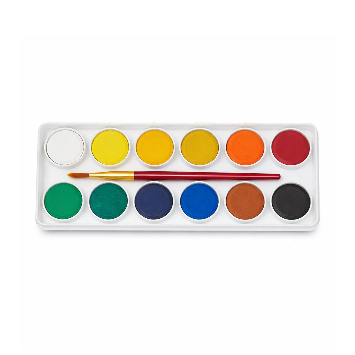 Camel 12 Shades Water Colour Cakes with Brush – Student Watercolours