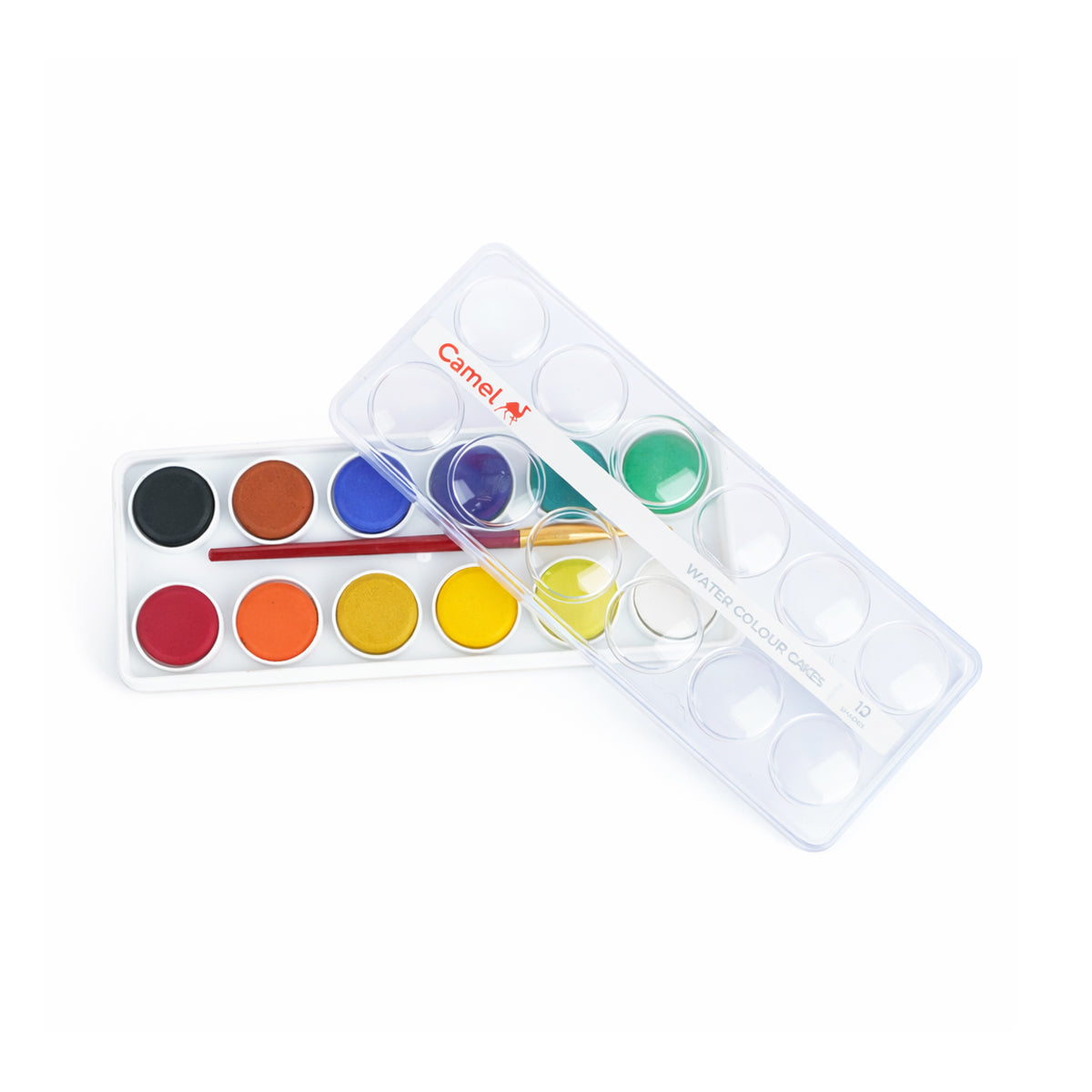 Camel 12 Shades Water Colour Cakes with Brush – Student Watercolours