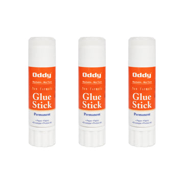 Oddy Transparent Glue Stick 15g – Set of 3