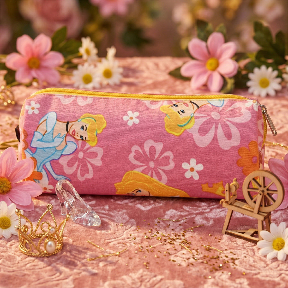 Oddy Smart Pencil Pouch – Princess Pattern (Pink)