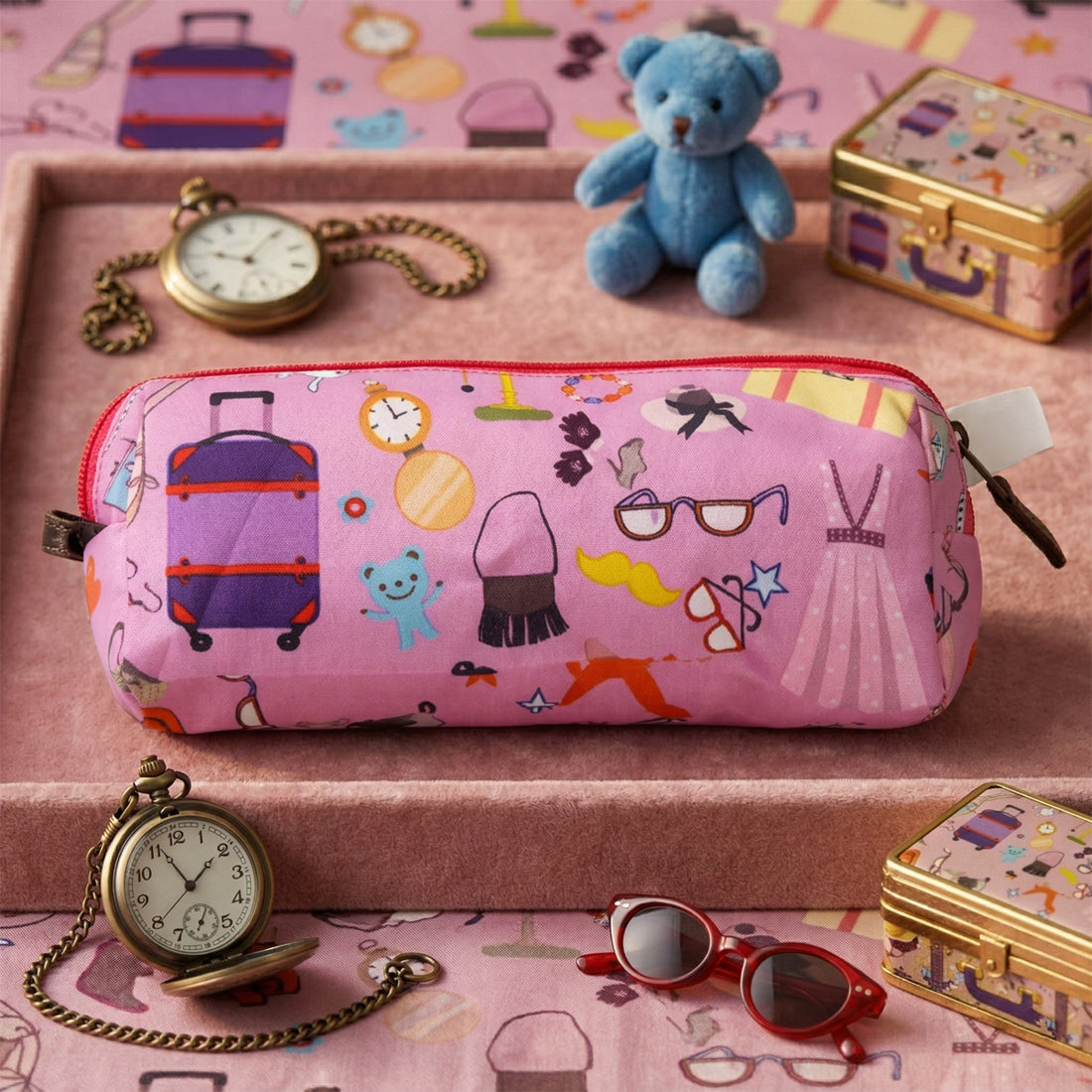 Oddy Experience Smart Pencil Pouch – Pink