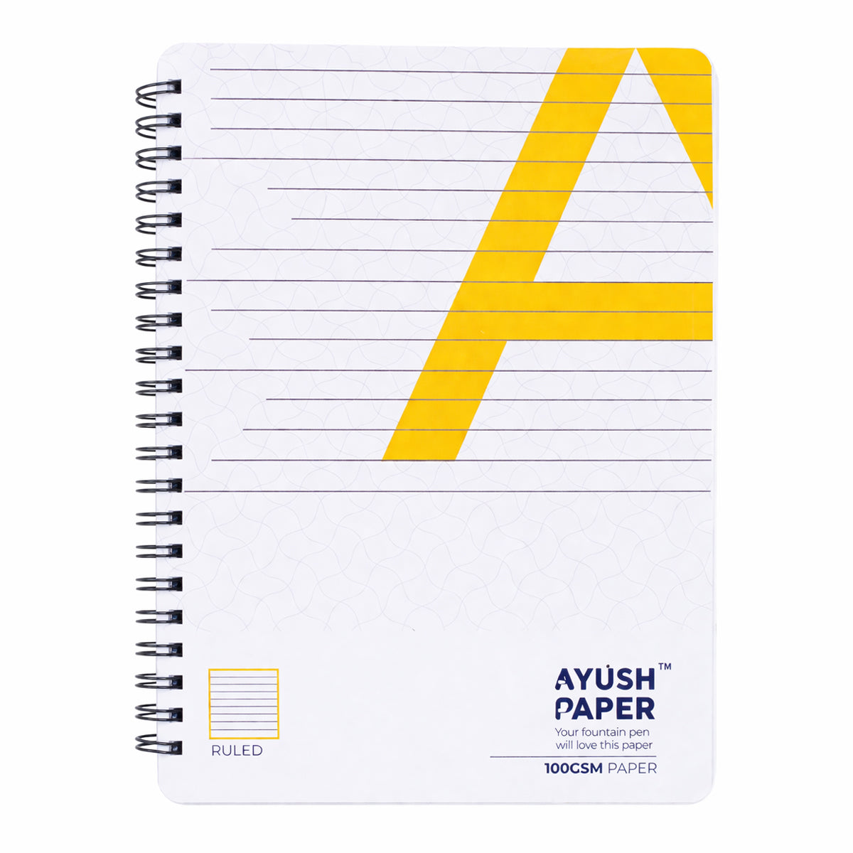 Ayush Paper A4 Ruled Notebook – 100 GSM, 100 Pages