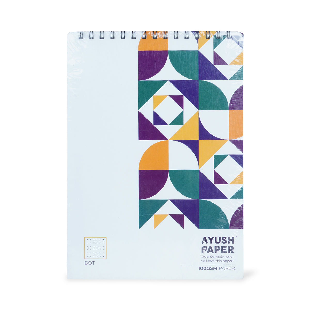 Ayush Paper A4 Dot Wiro Notebook - 100 GSM, 50 Dot Pages