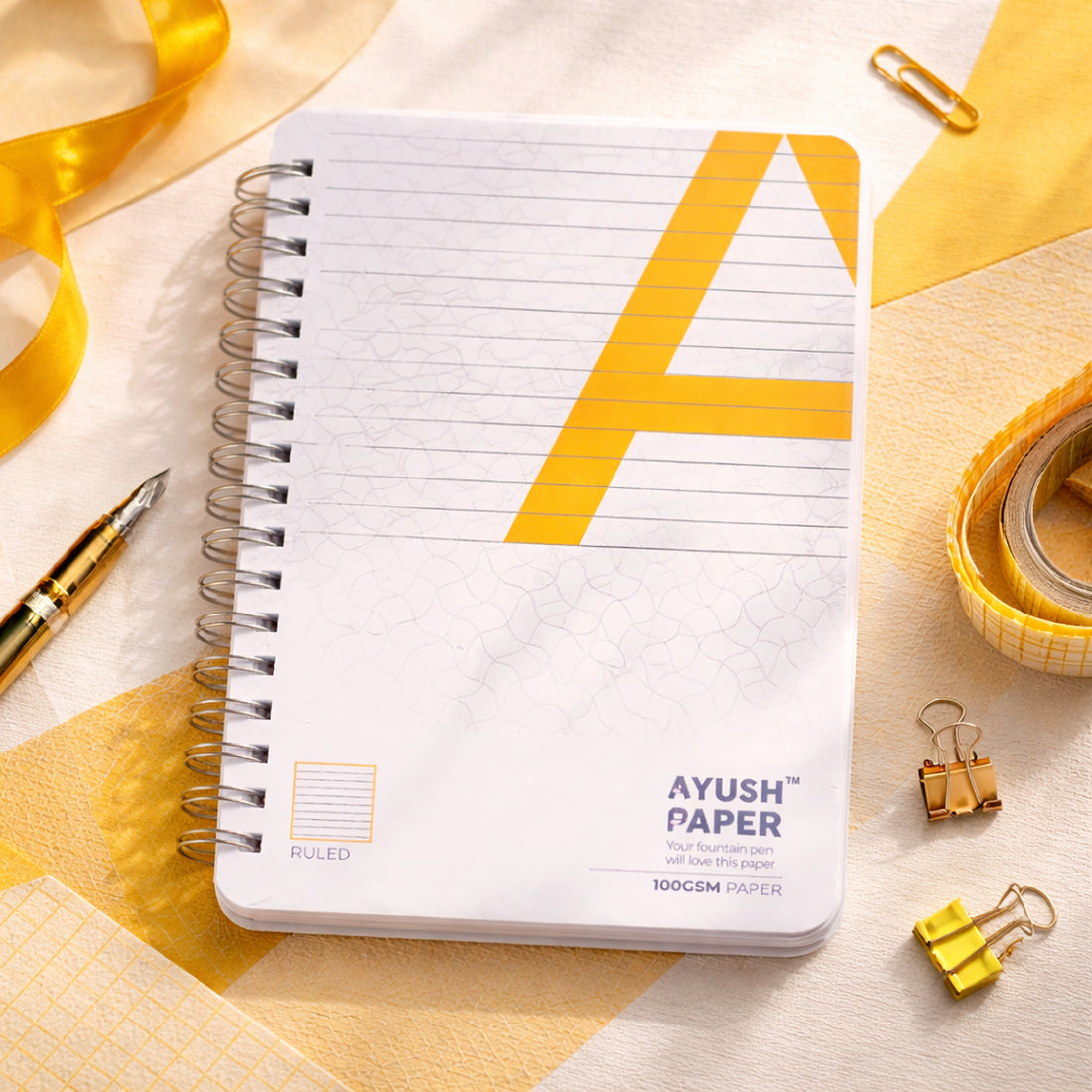 Ayush Paper B5 Ruled Notebook | 100 GSM | 100 Pages