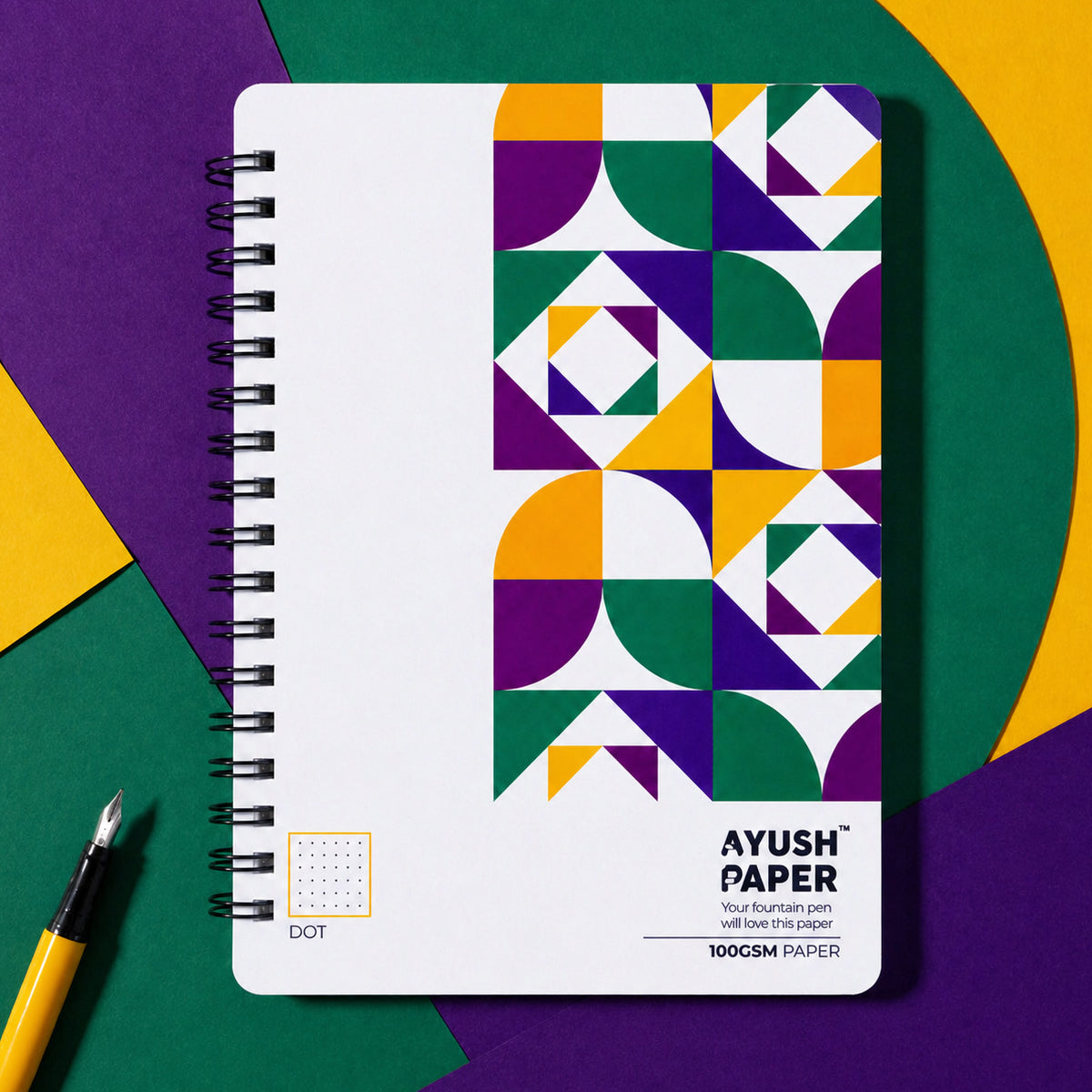 Ayush Paper B5 Dot Notebook | 100 GSM | 100 Dot Pages