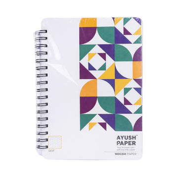 Ayush Paper B5 Dot Wiro Notebook | 100 GSM | 100 Pages