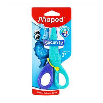 Maped 12 cm School Scissors — Pack of 2 (Green & Blue)