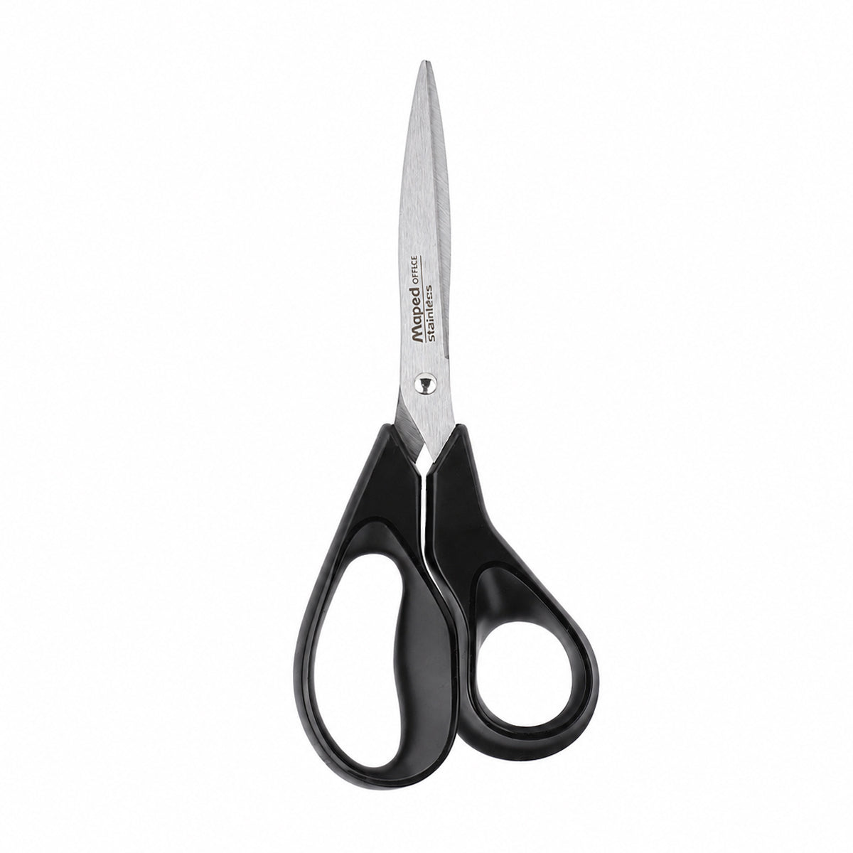 Maped 18 cm Scissors — Black Handle, Stainless Steel Blades
