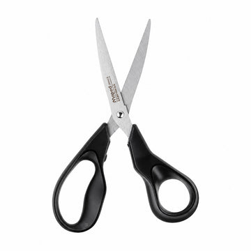 Maped 18 cm Scissors — Black Handle, Stainless Steel Blades
