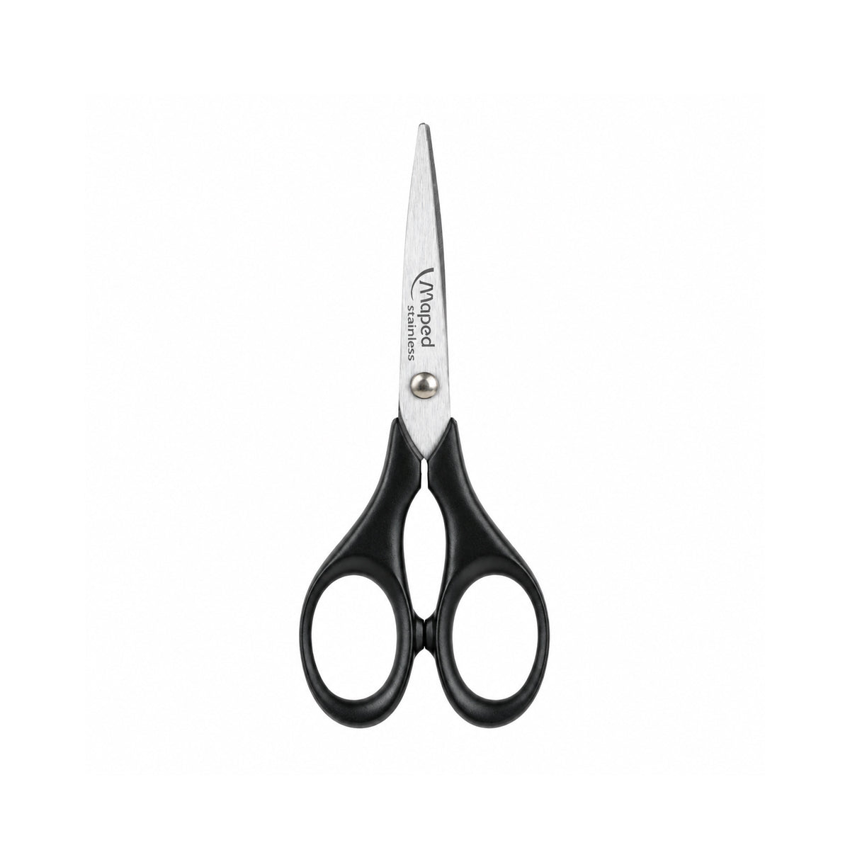 Maped 13 cm Scissors — Black Handle, Stainless Steel Blades