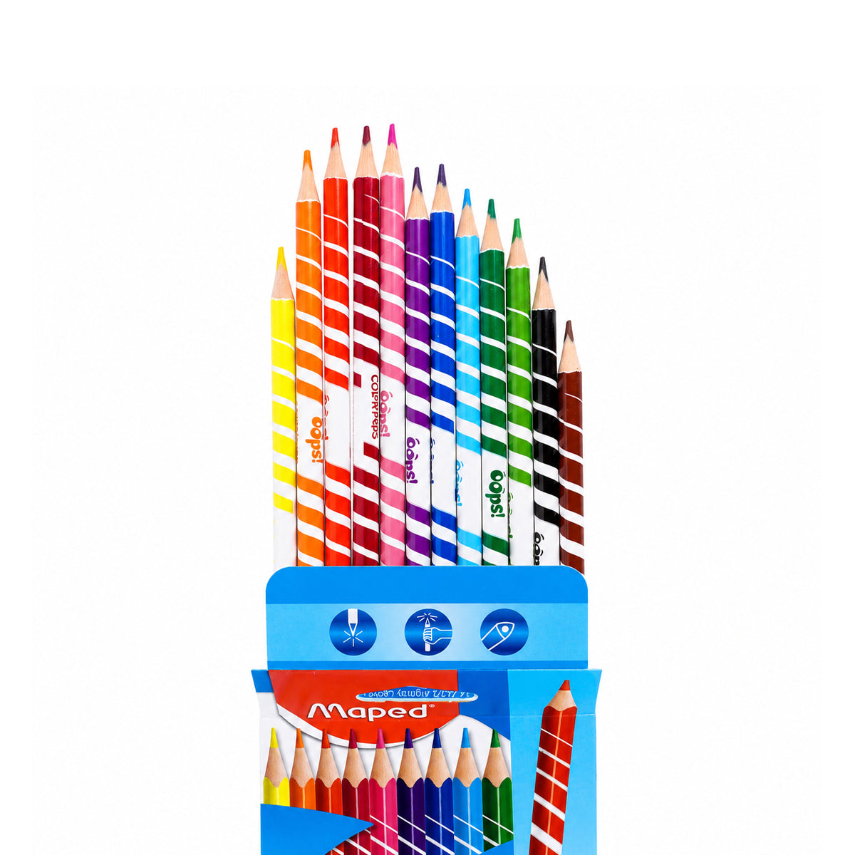 Maped Color Peps — 12 Colour Pencils, Assorted Colours