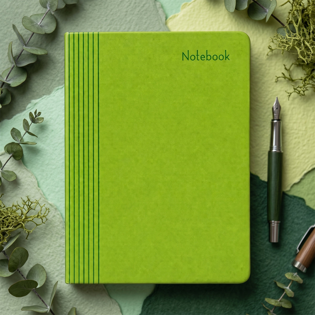 God Grace Green Colour A5 Ruled Notebook