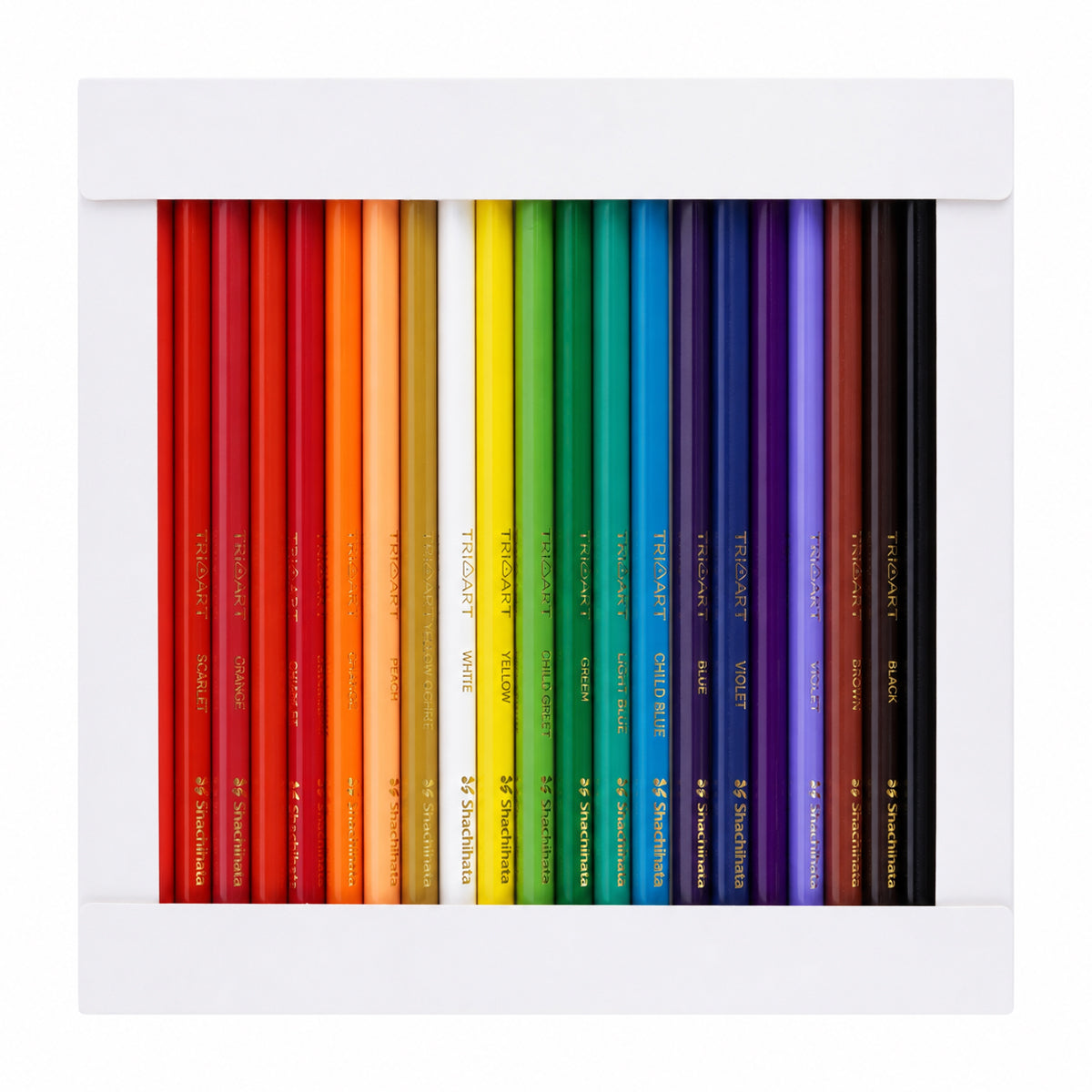 Love Art 24 Triart Colour Pencils — Pack of 24 Assorted Colours