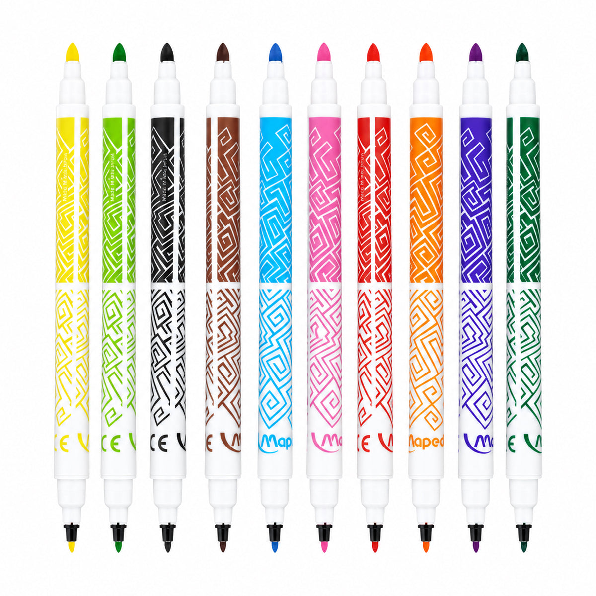 Maped Felt Tip Pens — Pack of 10 Assorted Colours