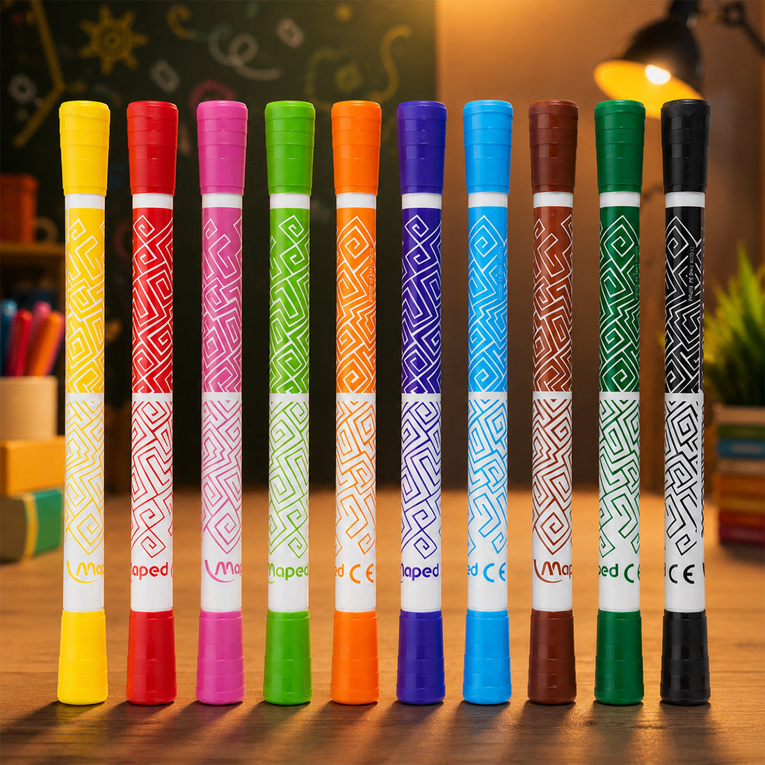 Maped Felt Tip Pens — Pack of 10 Assorted Colours