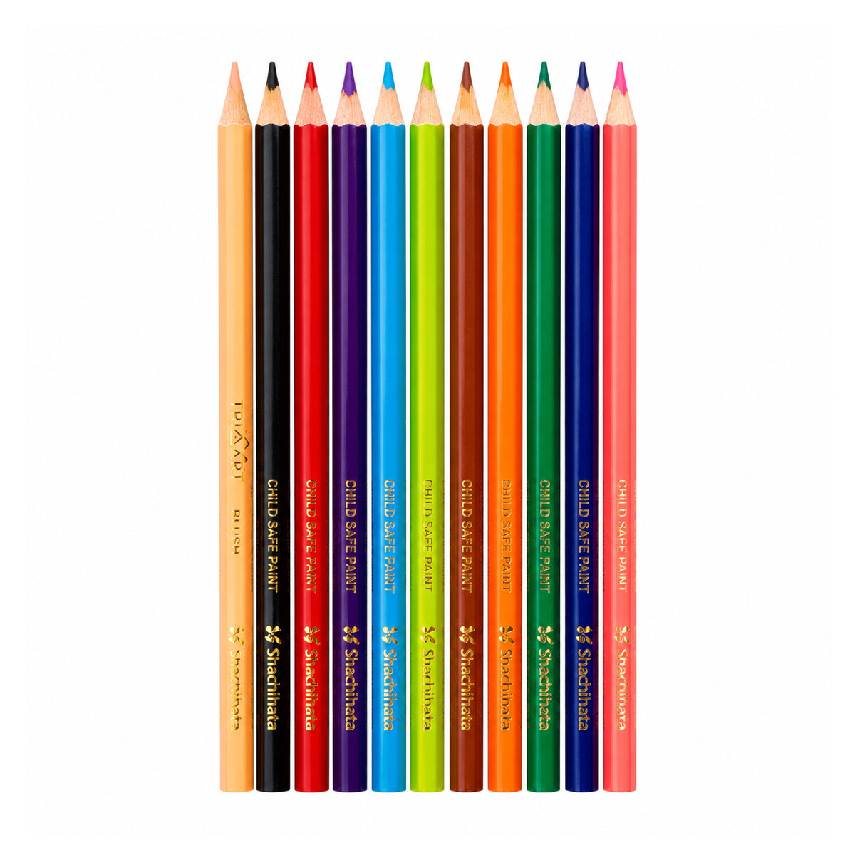 Artline 12 Triart Colour Pencils — Pack of 12 Assorted Colours
