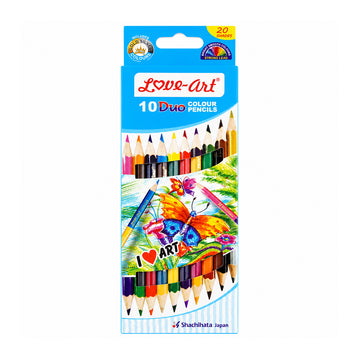Love Art 10 Colour Pencils — Pack of 10 Assorted Colours