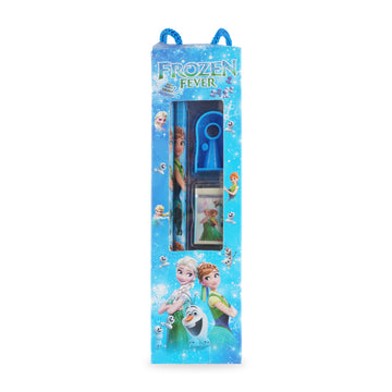 Arav Frozen Fever Stationery Set — Blue Theme, 5-Piece Kids Kit