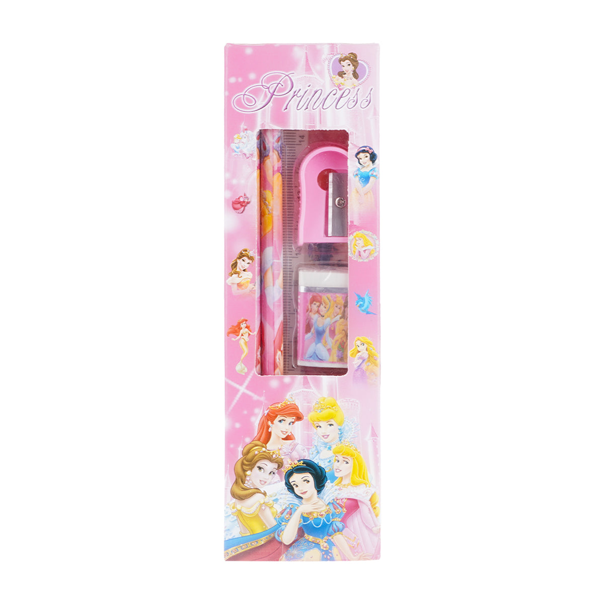 Arav Princess Stationery Set — Pink Theme, 5-Piece Kids Kit