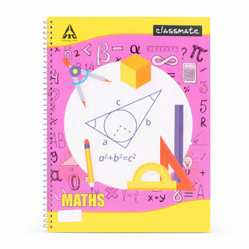 Classmate Maths Geometry & Formula Notebook – A4, 60 Pages (Pack of 2)
