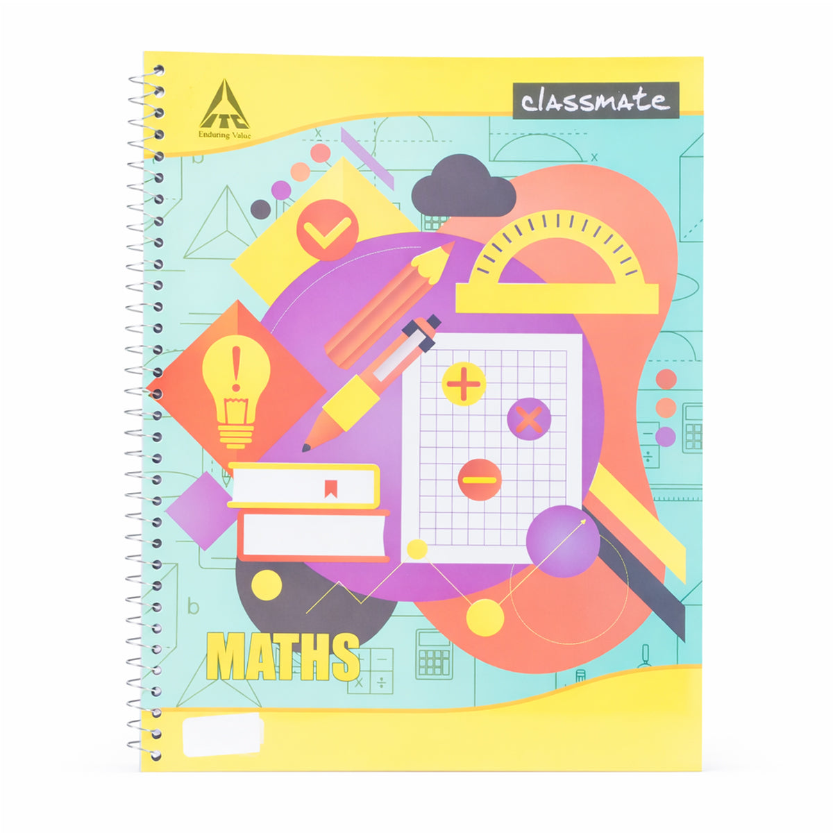 Classmate Maths Geometry & Formula Notebook – A4, 60 Pages (Pack of 2)