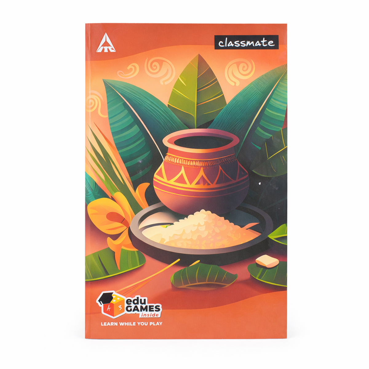 Classmate Unruled Notebook 160 Pages - Premium Plain A4 Long Book