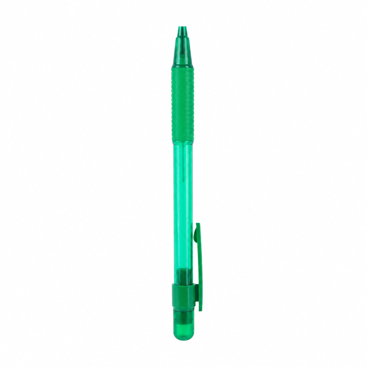 Luxor Studymate+ Mechanical Pencil — Pack of 4 with Free Lead Box, 0.7 mm (Green)
