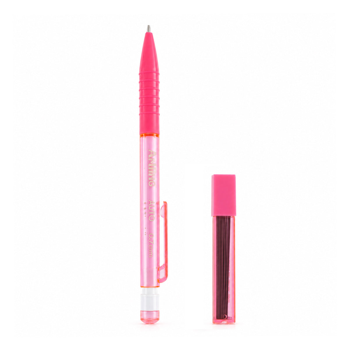 Artline Mechanical Pencil — Pack of 3, 0.7 mm (Pink) with Free Lead Tube