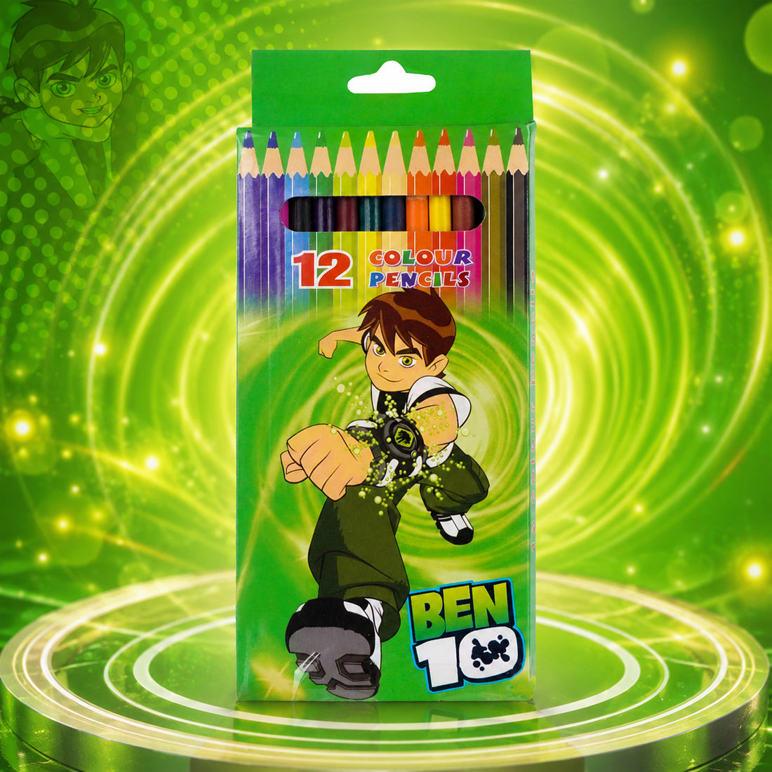 Arav 12 Colour Pencils — Ben 10 Theme