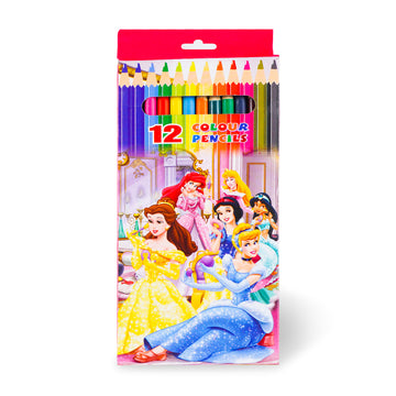 Arav 12 Colour Pencils — Disney Princess Theme