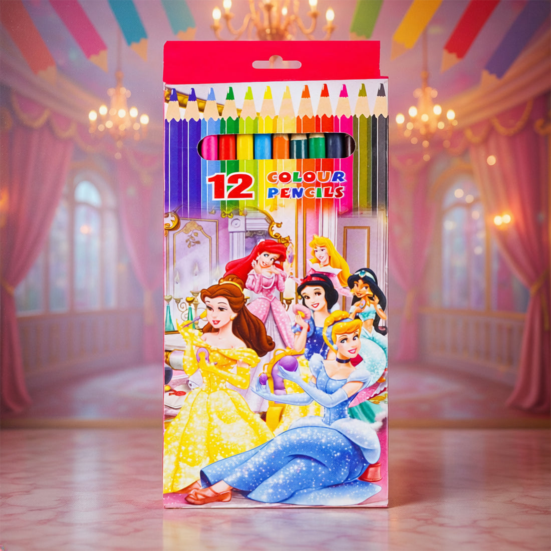 Arav 12 Colour Pencils — Disney Princess Theme