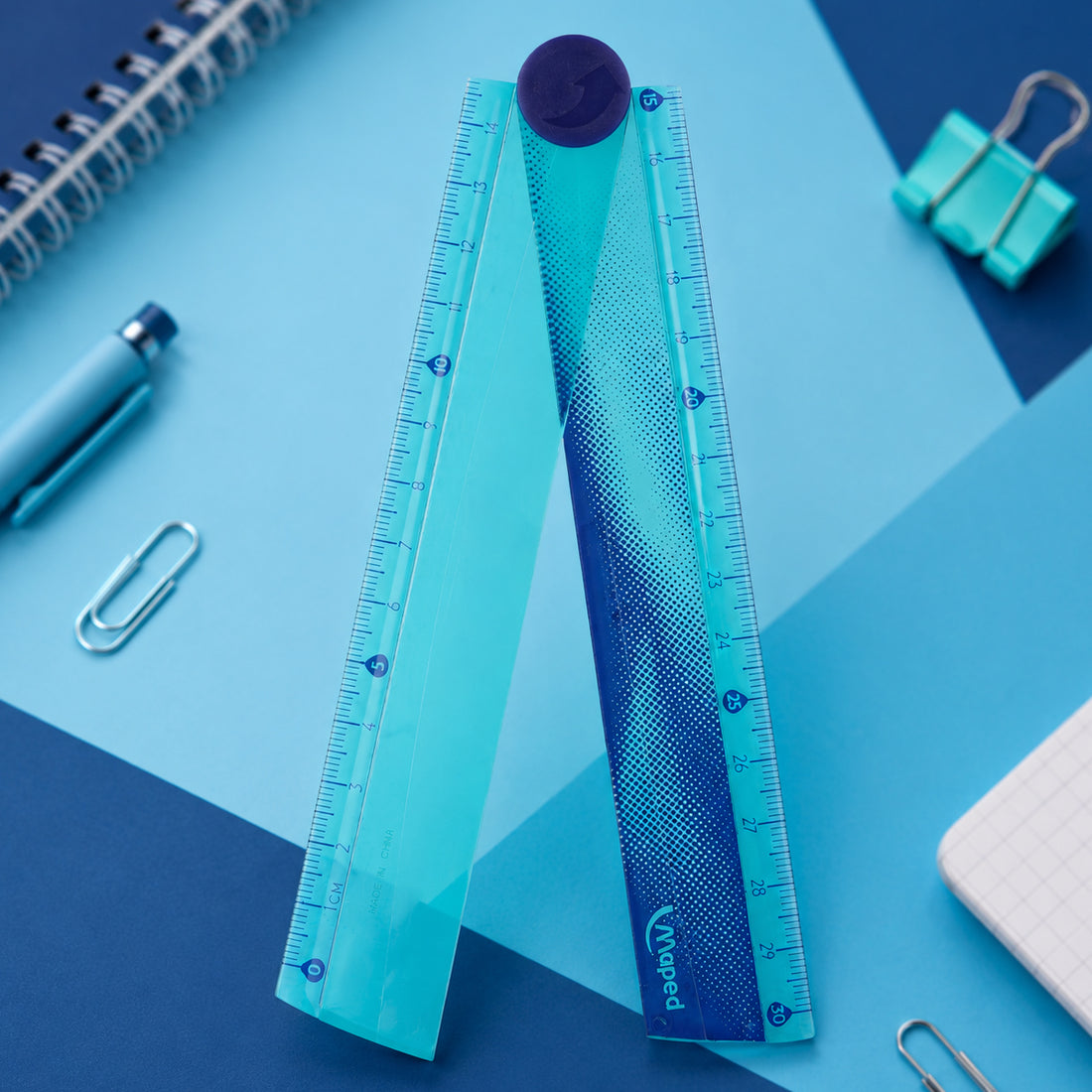 Maped Nightfall 30cm Folding Ruler — Pack of 2