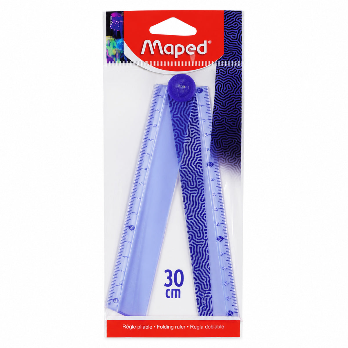 Maped Deepsea Paradise Folding Ruler — 30 cm (Pack of 3)