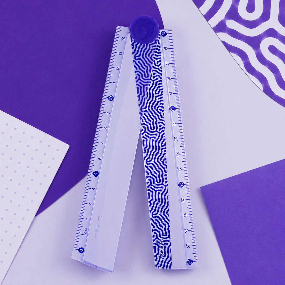 Maped Deepsea Paradise Folding Ruler — 30 cm (Pack of 3)