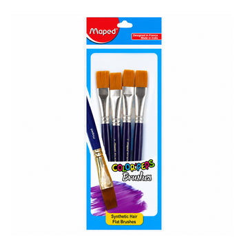 Maped Color'Peps Flat Brushes — Set of 4 (Size 9)
