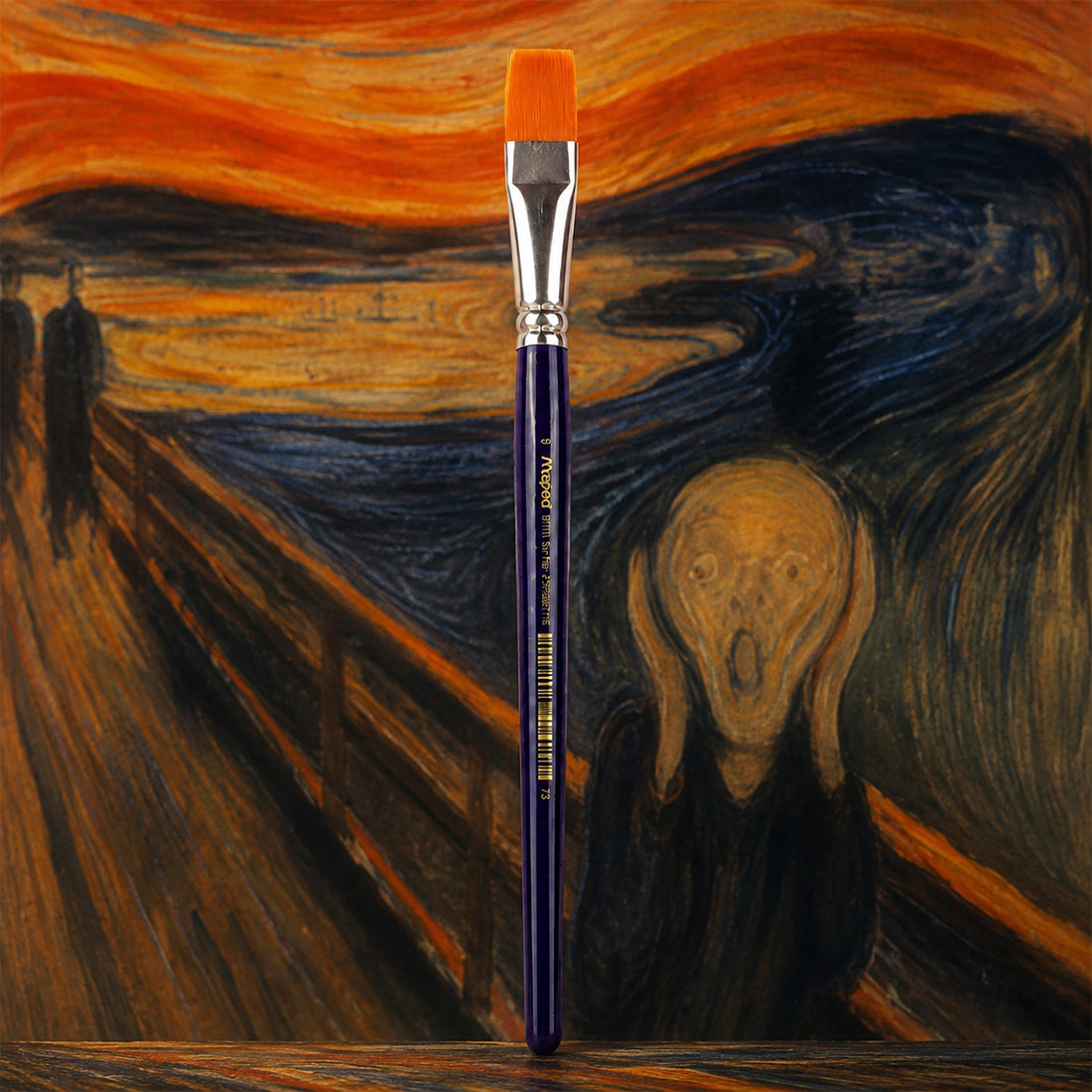 Maped Color'Peps Flat Brushes — Set of 4 (Size 9)
